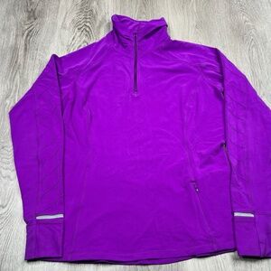 Lululemon 1/4 Zip Athletic Pullover Women’s Size 12 Purple